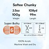 Bernat Softee Chunky Linen 161128-28021 (6-Skeins - Same Dye Lot)