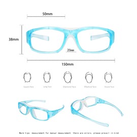 SooGree Sport Goggles Glasses Squash & Racquetball Goggles Basketball Glasses Adjustable Strap Resistant Impact