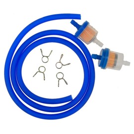 Peakloong Gas Fuel Filter Hose Tube Line with Clips for Chinese GY6 50Cc 150Cc 139QMB 157QMJ Scooter ATV Motorcycle Parts