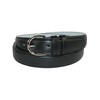 Women's Leather 1 1/8 Inch Dress Belt, L, Black