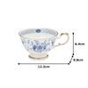 Narumi 9682-2229 Milano Blue Cup Saucer, 7.4 fl oz (210