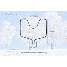 TGBoBiFiveY Replacement WB44X5082 P328011 Oven Bake Element for Hotpoint Ge Ken 8030 3358 AP2031084 PS249466 RP44X5082 TS44X5082 WB44X0192 JBP75GS1AD JBP90AS1 RB525J1 RB525J3