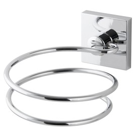 Fackelmann Haartrockner-Halter MARE, verchromter Fönhalter, Wandhalter (Farbe: Silber), Menge: 1 Stück
