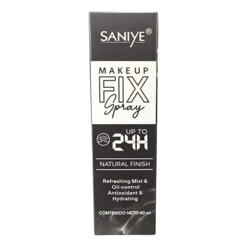 Fijador Maquillaje Saniye Fix Larga Duración Control Brillo