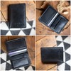 Gusti Gabe Men's Leather Wallet, Black Leather, black, Classic
