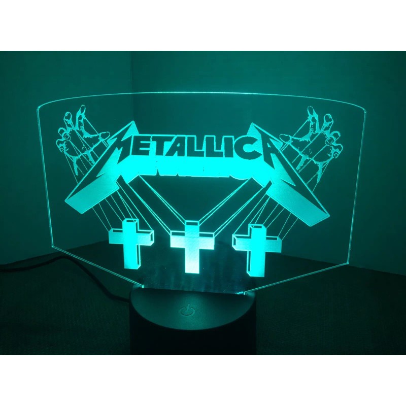 Metallica Master Of Puppets Led Sign Display Man Cave Rgb
