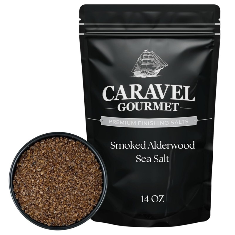 Smoked Alderwood Sea Salt for Cooking or Finishing – Coarse