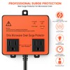 Microwave Surge Protector, Ortis Double Outlet Voltage Protector for Home