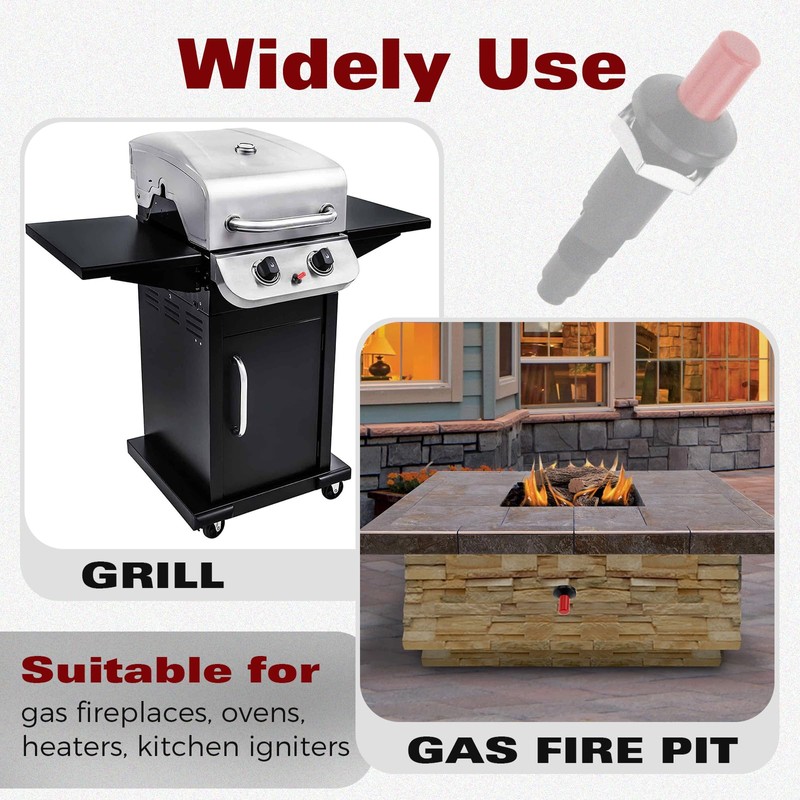 2Pack Propane Push Button Piezo Igniter Kit, Piezo Spark Ignition