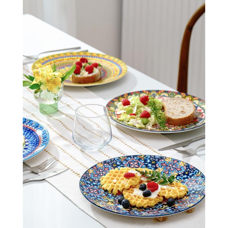 getstar Dinner Plates Set of 6, 10.5 Inch Ceramic Plates,