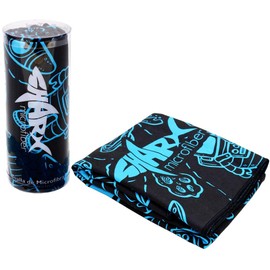 SHARX Toalla de Microfibra Deportiva Grande 80 x 160cm + Toalla Chica de Regalo (ASTRONAUTAS)