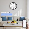 OCEST 10 Inch Smart Analog Wall Clock, Auto Time Sync