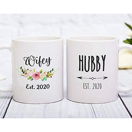 Mom and Dad Est 2020, New Parent Mug Set, Mom and Dad Gift Idea, Mug for Parent to Be, Pregnancy Reveal Announcement, New Mom and Dad Mug