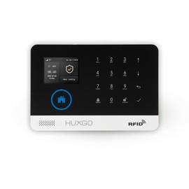 HUXGO® HXA003 2G Home Alarm System Control Station with WLAN, GSM and SMS Module | Control via Tuya Smart App, with Sabotage Protection Function