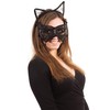 Bristol Novelty Cat Mask with Ears on Headband, PET, Polyester,