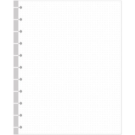 A4 TUL Discbound Dotted Refill Paper, 11-Disc Dot Grid Filler Paper, 100Sheets / 200Pages Loose-Leaf Paper, 100gsm White Paper, 8.5'' x 11''