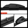 A-Premium Pack of 2 Windshield Wiper Blades with Wear Indicator