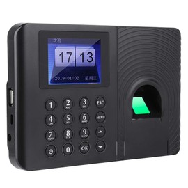 Timecard Recorder, Fingerprint Authentication, Attendance Management, High Speed Recognition, Improved Accuracy, LCD Screen, 1000 Fingerprints Input, Reduces Expenses and Effort, Access Control, Easy