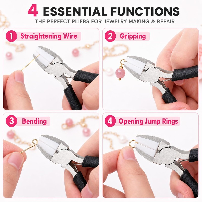 Nylon Jaw Pliers for Jewelry Making, Soft Jaw Pliers for