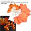 LED String Light Autumn Pumpkin Red Maple Leaves String Light