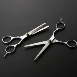 1 Regular Hair Scissors, 1 Hair Thinning Shears, 2PCS Set 1 Set