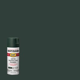 Rust-Oleum 7732830-6PK Stops Rust Spray Paint, 12 Oz, Satin Hunter Green, 6 Pack