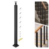 Square Iron Stair Balusters Post - Adjustable 270° Angle Bracket