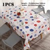 Aisszhao 137 * 180cm Wipe Clean PVC Tablecloth,Rectangular Large Easy
