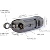 Quadruple 4 Jet Flame Refillable Butane Lighter W/Cigar Punch,Gift Box(Gunmetal)