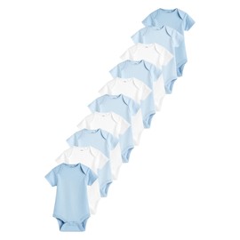 NEXT Plain Baby Bodysuits in Pack of 10, blue