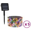 SKM Solar Fairy Light Set of 5 Multicolor Plastic Long