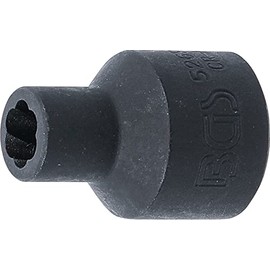 BGS 5269-8 Spiral Profile Socket Spanner Insert / Screw Extractor 12.5 mm (1/2 Inch) SW 8 mm