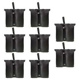 8Pcs Pavillon Sandsäcke, Sandsäcke zum Befüllen 800D Oxford Pavillon Gewichte, Standfuß für Pavillon Gewichtssack für Pop-Up Flatpavillon Zelt Sonnenschirm Terrassenschirm Schwarz