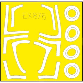 Edudo EDUEX876 1/48 Boeing EA-18G Growler Paint Mask Sticker (For Mon Models) Masking Sticker for Plastic Models