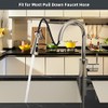 Hibbent 3-Function Pull Down Kitchen Faucet Head Replacement with 12