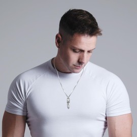 Eusense cremation jewelry for human ashes of loved one urn necklace for men women memorial pendant keepsake locket bereavement