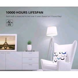 Lepro LE LED Light Bulbs Non-Dimmable 9W 800 Lumens 5000 K. 5 Per Pack