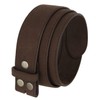 Casual Suede Leather Belt Strap for Men 1 1/2" Wide