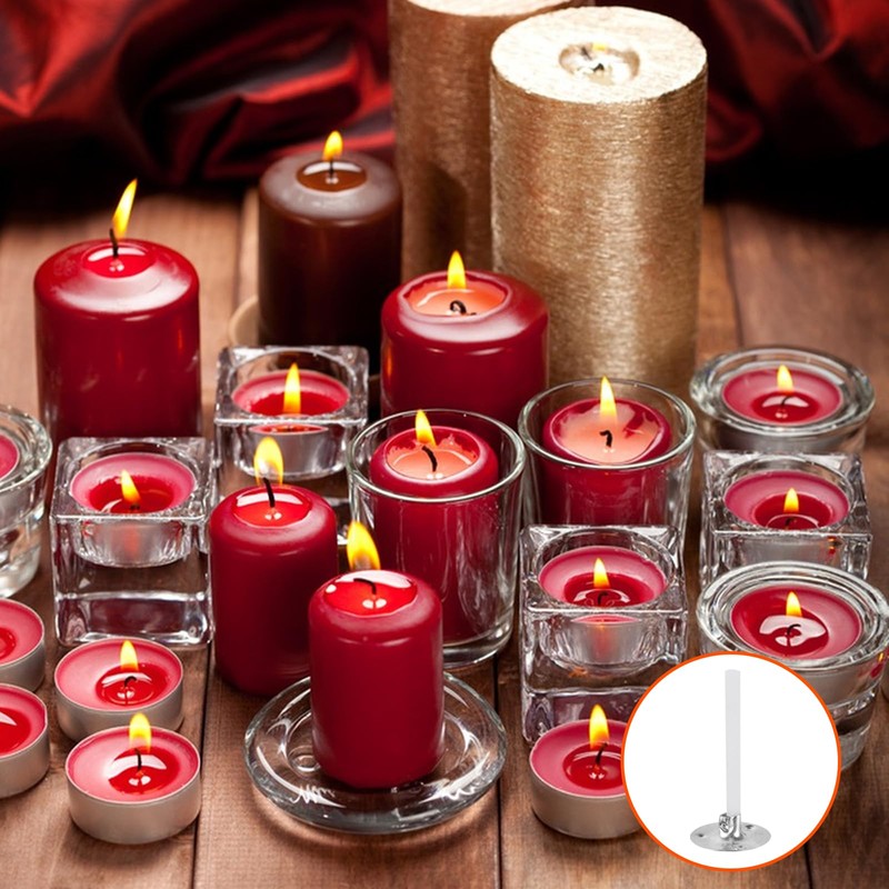 600 stoppini per candela, stoppini da 2,6 cm in cotone,