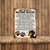 Shawprint MY DOG'S BEDTIME PRAYER RETRO STYLE METAL TIN SIGN/PLAQUE