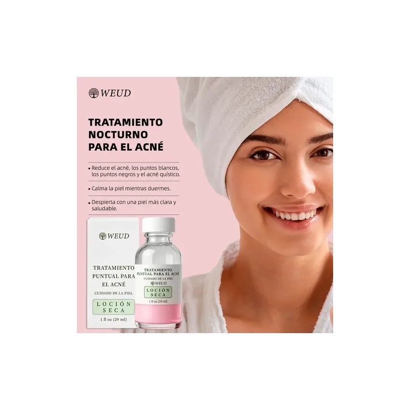 2pzs Weud Loción Antiacné Seca Barros Y Espinillas 29ml