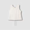 JAJU [JAJU] Girls Eyelet Sleeveless Blouse_Ivory