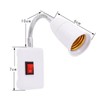CABLEPELADO E27 Lamp Holder with Switch E27 Plug Adapter 360°