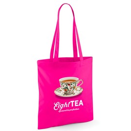 D Design Invent Print! 80th Birthday Gift Bag Funny Gift for Women Tote Shopping Age 80 Present 42cm x 38cm (Pink)