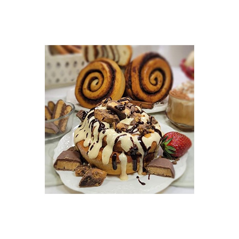 Cinnamom Bakery Individually Wrapped 6oz Peanut Butter Cup Cinnamon Rolls