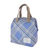 At First AF6342 Insulated Lunch Bag, Blue, Large, Plaid
