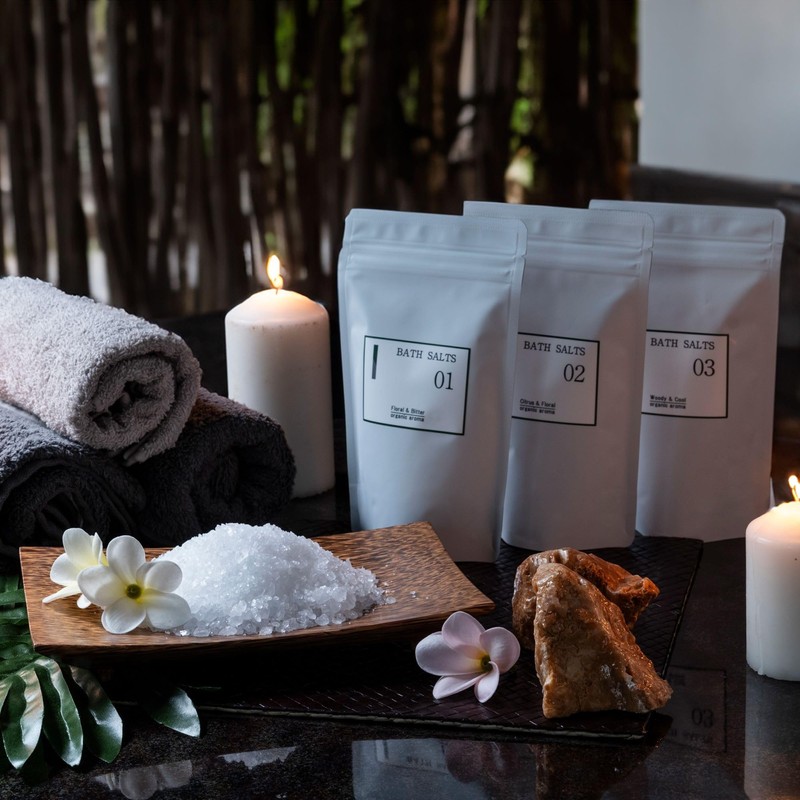 Tamamono Organic Bath Salt, Shark Bay Salt, Essential Oils, Aroma,