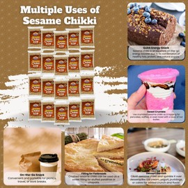 Rani Sesame Chikki (Brittle Candy) 3.5oz (100g) x Pack of 20 ~ All Natural | Vegan | No colors | Gluten Friendly | Kosher | Indian Origin