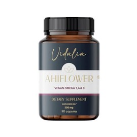 Omega 3-6-9 Vegano Ahiflower® | Cápsulas Vegetales | VIDALIA THE MIX SUPERFOODS | Ácidos Grasos Esenciales de Origen Vegetal | 90 Cápsulas Alternativa
