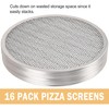 LRui Pizza Screen,16 Inch,12 Pack,Seamless Aluminum Pizza Pan With Holes.